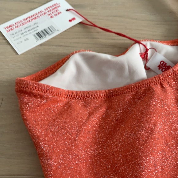 NWT solid and striped Juliana apricot one piece - Picture 5 of 5